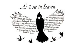 As I Sit In Heaven Stencil 24x18 Etsy Finland