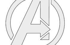 Avengers Logo Stencil Free Stencil Gallery Superhero Logo Templates Avengers Logo Avengers Birthday Cakes