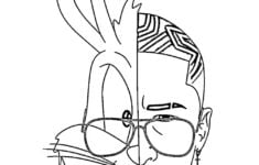 Bad Bunny Coloring Pages Printable Coloring Pages
