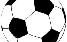 Best Photos Of Soccer Ball Template Soccer Ball Drawing Soccer ClipA Flores De Papel Feitas M o Temas De Futebol Para Festas Decora o Copa Do Mundo