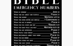 Bible Emergency Numbers Metal Print For Sale By ShamanShore Redbubble