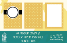 Binder Cover Border Paper Printable 006 Graphic By Kayeartstudio Creative Fabrica