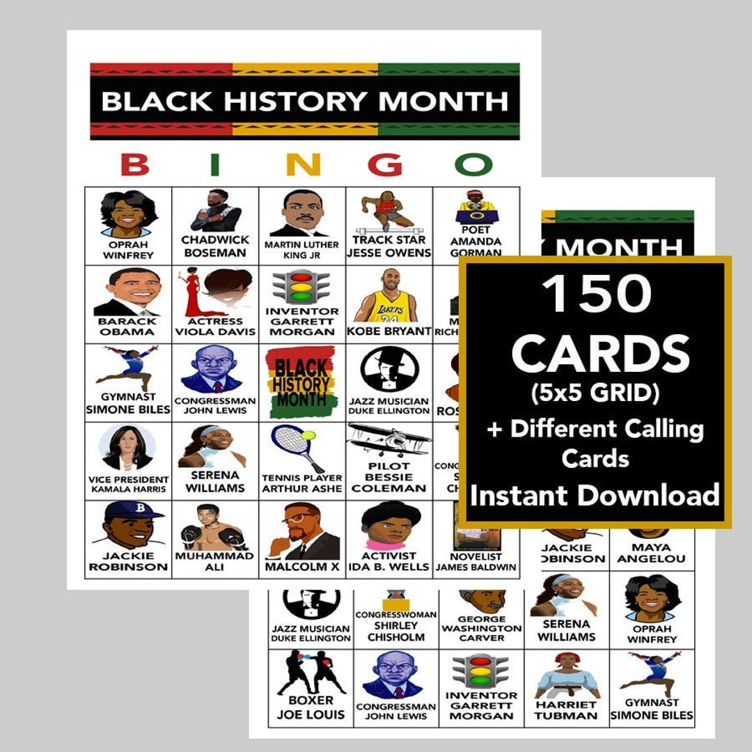 Black History Month Bingo Free Printable Free Printable