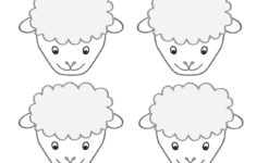 Blank Printable Sheep Face Thank You Cards Coolest Free Printables