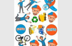 Blipppi Inspired Stickers Blippi Stickers For All Occasions Etsy UK In 2022 Birthday Stickers Birthday Party Theme Decorations Frozen Party Decorations