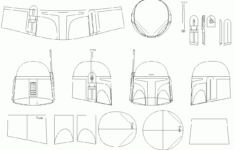 Boba Fett Helmet Blueprints Templates Boba Fett Helmet Star Wars Costumes Diy Star Wars Crafts