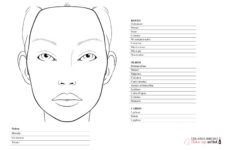 Botox Injection Sites Diagram Face Chart Para Imprimir Gr fico De Rosto Meninas Tatuadas