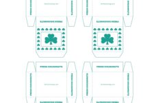 Box Template For Mini Donuts St Patrick s Day Crafts Box Template Paper Trail