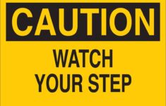 Brady Part 74455 CAUTION Watch Your Step Sign BradyID