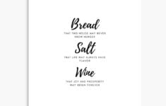 Bread Salt Wine Quote Blessing Metal Print For Sale By MikeMintMerch Redbubble