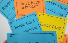 Break Cards Classroom Behavior Management Behavior Interventions Middle School Special Education