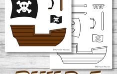Build A Pirate Ship Craft Printable Paper Templates Nurtured Neurons