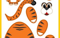 Build A Tiger Free Printable Paper Tiger Craft Template