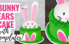Bunny Ears Cake With Template I Scream For Buttercream