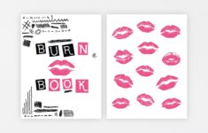 Burn Book Printable Mean Girls Inspired Bachelorette Party Etsy de