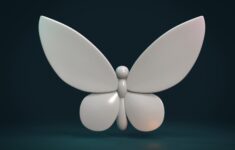 Butterfly I Print Ready 3D Model By Skazok