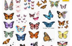 Butterfly Sticker Pack Sticker By Lauren53103 blue vintage stickers bluevintagestickers Decorate And Personalize