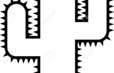 Cactus Black Outline Royalty Free SVG Cliparts Vectors And Stock Illustration Image 81569279
