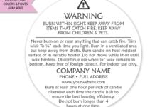 Candle Warning Labels Candle Warning Stickers Custom Candle Etsy de