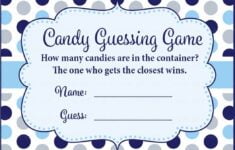 Candy Guessing Game Printable Download Navy Gray Whale Baby Shower Game B15007 Candy Guessing Game Ladybug Baby Shower Christmas Baby Shower