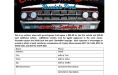 Car Show Registration Form Fill Online Printable Fillable Blank PdfFiller