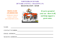 Car Show Registration Form Template Registration Form Sample Registration Form Car Show