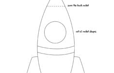 Card Shape Of The Month Rocket Ship Card Tutorial With Free Template Rocket Ship Craft Rocket Ship Party Printable Rocket Ship