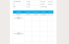 Care Plan Templates Documents Design Free Download Template