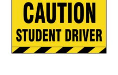 Caution Student Driver Sticker Epic Signs