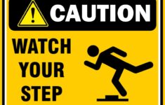 Caution Watch Your Step Safety Sign FREE Download