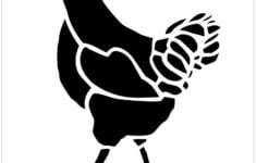 Chicken Stencil Stencils Printables Animal Stencil Free Stencils