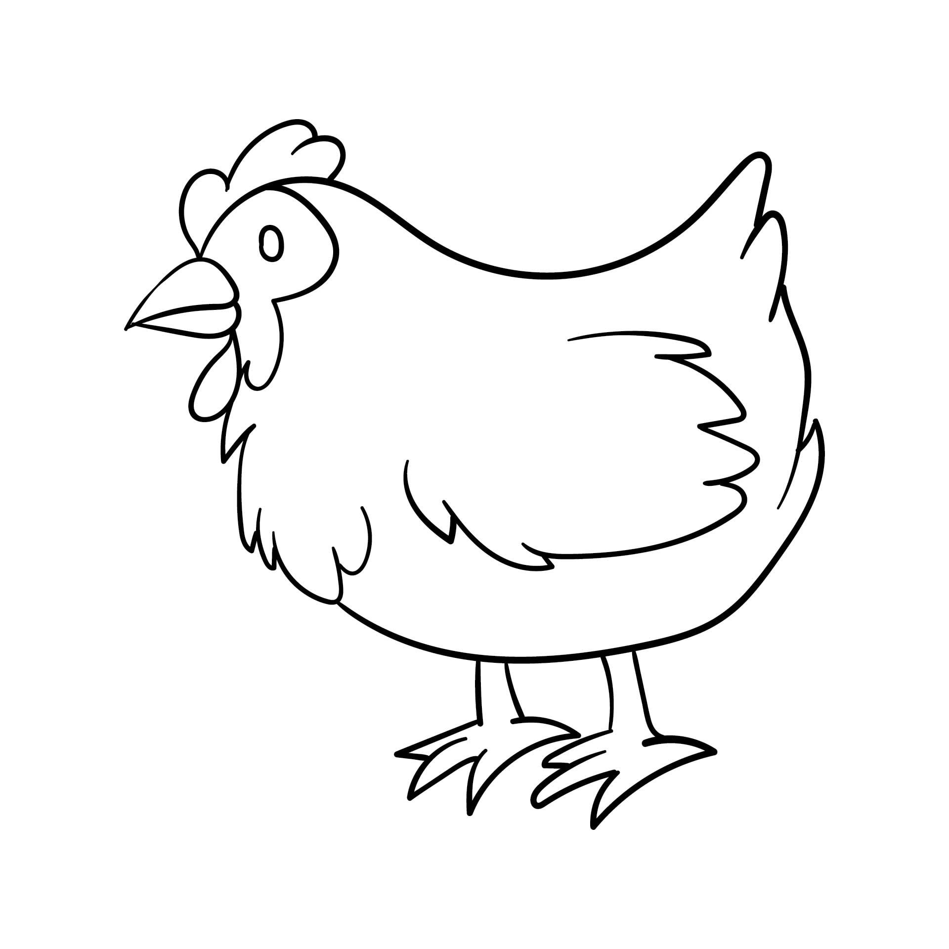 Chicken Stencil Printable - Free Printable