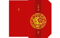 Chinese New Year 2019 Red Envelope Template Vector Image