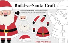 Christmas Build a Santa Craft Mrs Merry