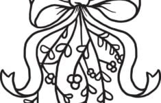 Christmas Mistletoe Coloring Page Free Printable Coloring Pages For Kids