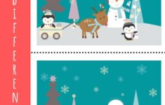 Christmas Spot The Difference FREE PRINTABLE Kids Activity Zone