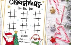 Christmas Tic Tac Toe Printable The Denver Housewife