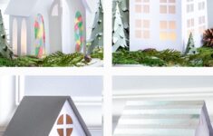 Christmas Village Houses Paper Craft Free Templates