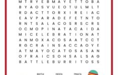 Cinco De Mayo Word Search Free Printable For Kids