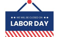 Closed Labor Day Clipart EPS Illustrator JPG PNG SVG Template