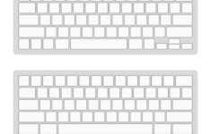 Computer Keyboard Blank Template Set Royalty Free Vector