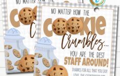 Cookie Thank You Gift Tags Appreciation Week Teacher Staff Etsy de