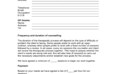 Counselling Contract Template Fill Out Sign Online DocHub