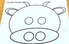 Cow Mask Printable Template JDaniel4s Mom