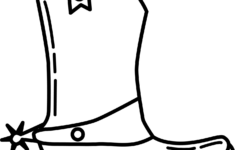 Cowboy Boot Coloring Page Free Printable Coloring Pages