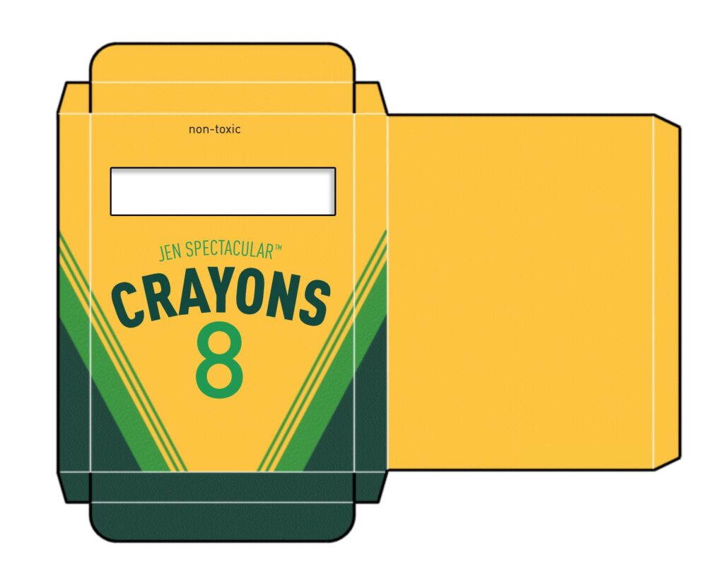 Crayon Box Template Printable Free Printable
