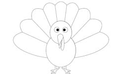 Crazy Turkey Art With Printable Turkey Template Emma Owl