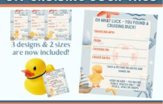 Cruising Ducks Tag Printable Digital Download Instant Cruise Etsy In 2022 Printable Tags Standard Sheets Digital