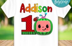 Customizable Cocomelon First Birthday Shirts PNG File DIY Bobotemp First Birthday Shirts Birthday Shirts 1st Birthday Boy Shirt