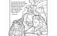 Daniel In The Lion s Den Coloring Page Printable